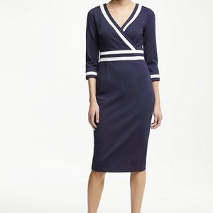 Boden Women’s Nellie Ponte Dress in Navy Blue
